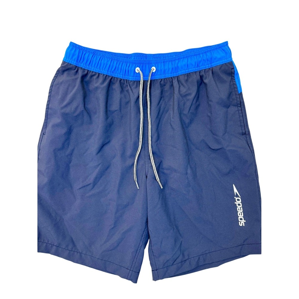 Speedo Men's 9" Marina Swim Shorts Sea Blue L Mesh Liner UPF 50